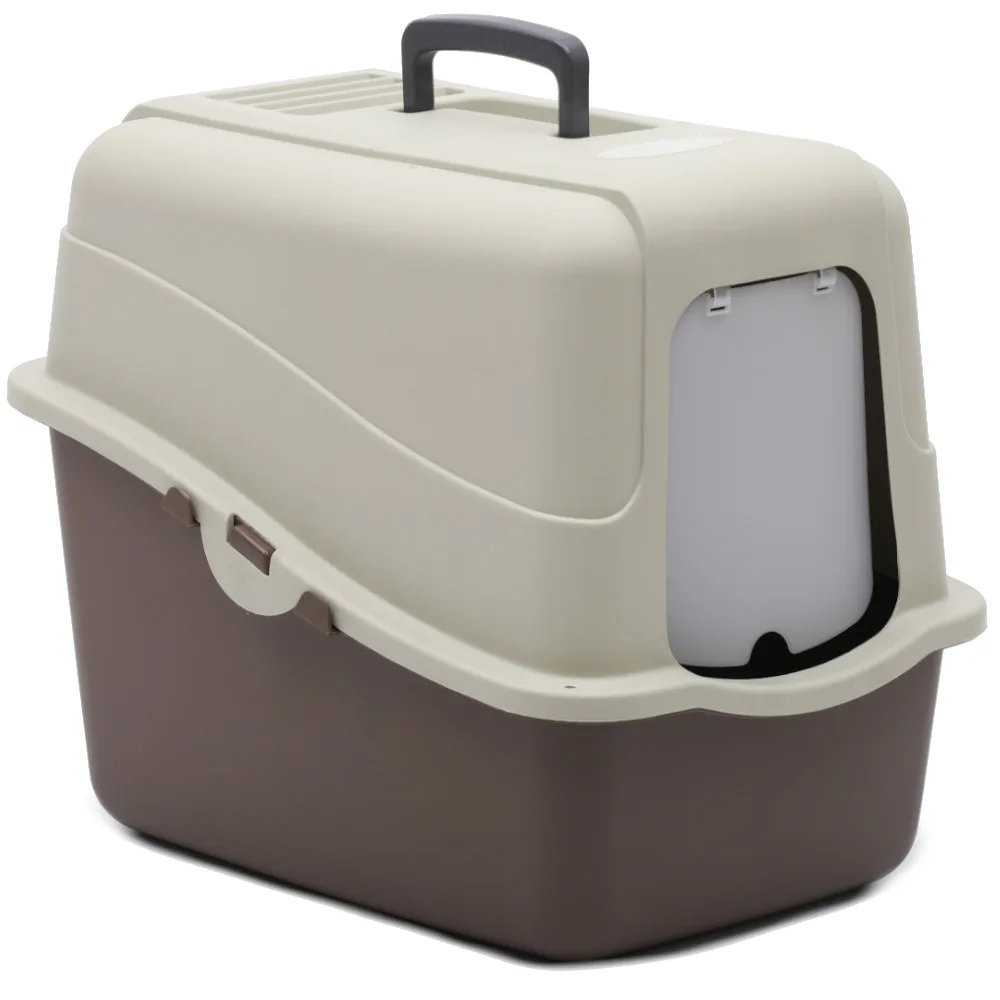 Туалет-домик для кошек Solitude Range 48 × 38 × 43 см, коричневый — PetChoice HC009-475