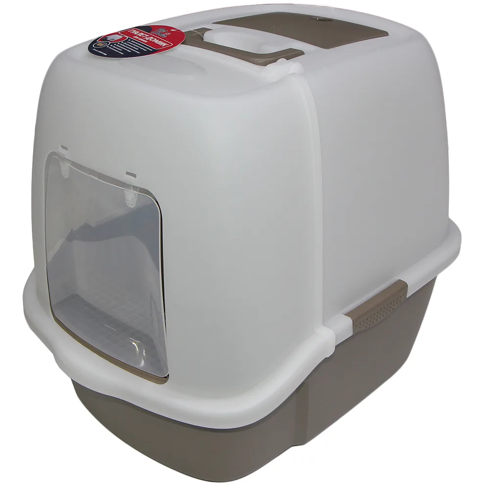 Туалет-домик для кошек Solitude Range 51 × 38 × 43 см, темно-серый — PetChoice HC019-500A