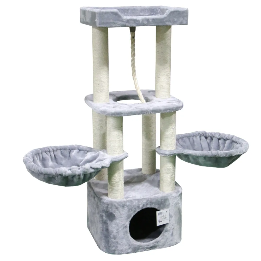Когтеточка-комплекс 40 × 40 × 108 см, серый — PetChoice PS167