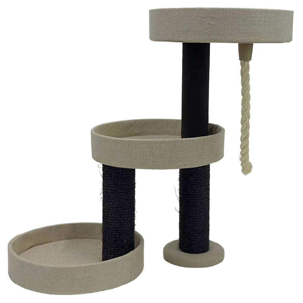 Когтеточка-комплекс с канатом 60 × 30 × 60 см, кремовый — PetChoice PS654-C